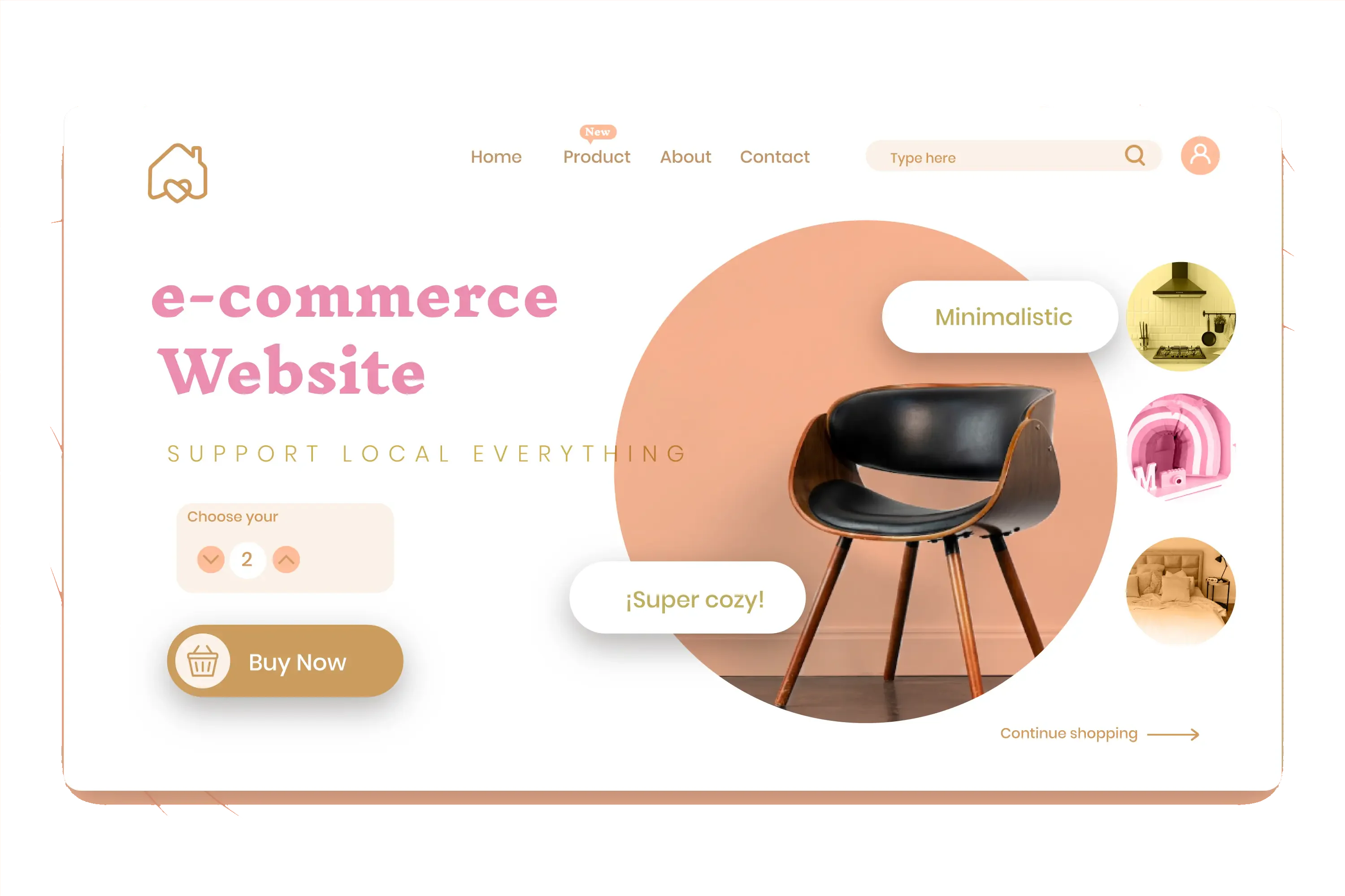 E-Commerce template preview