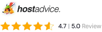 Hostadvice Rating 4.7