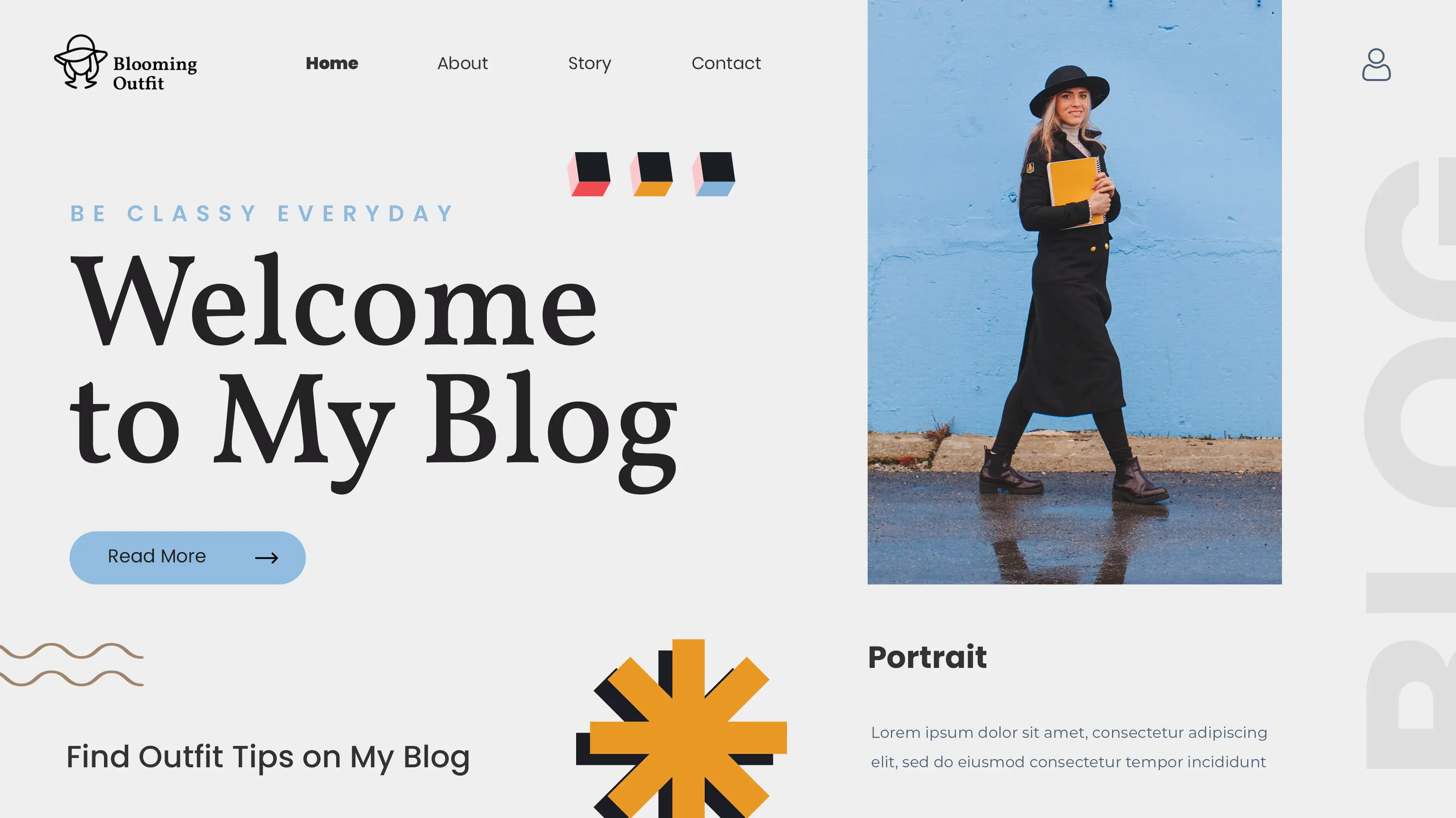 Personal Blog template preview
